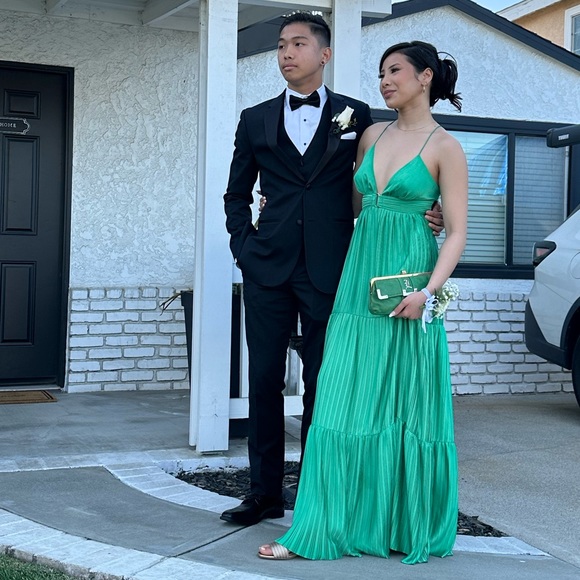 2023 BA&SH wasta. dress in green - Picture 9 of 9